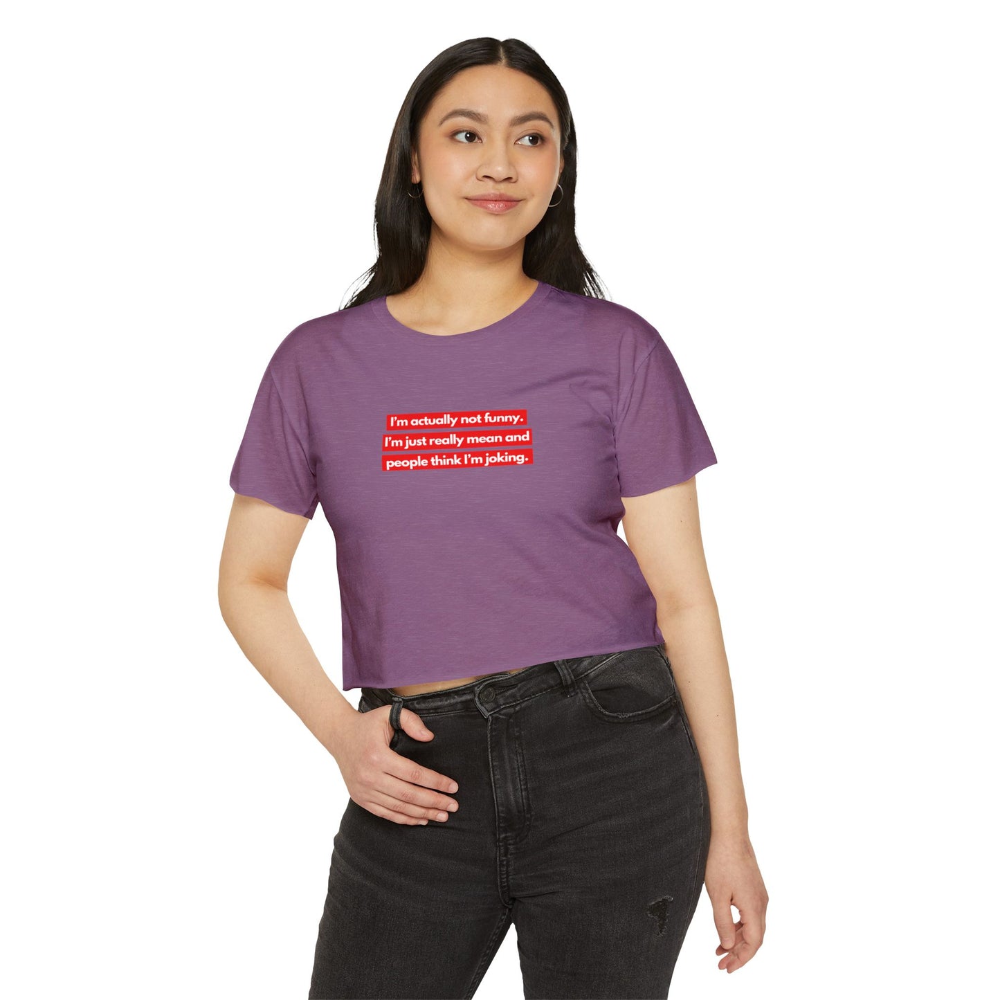 I’m Actually Not Funny Crop Top