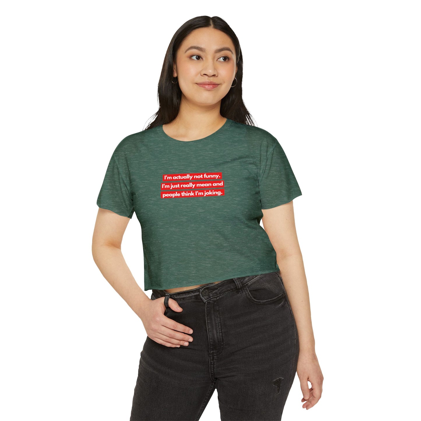 I’m Actually Not Funny Crop Top