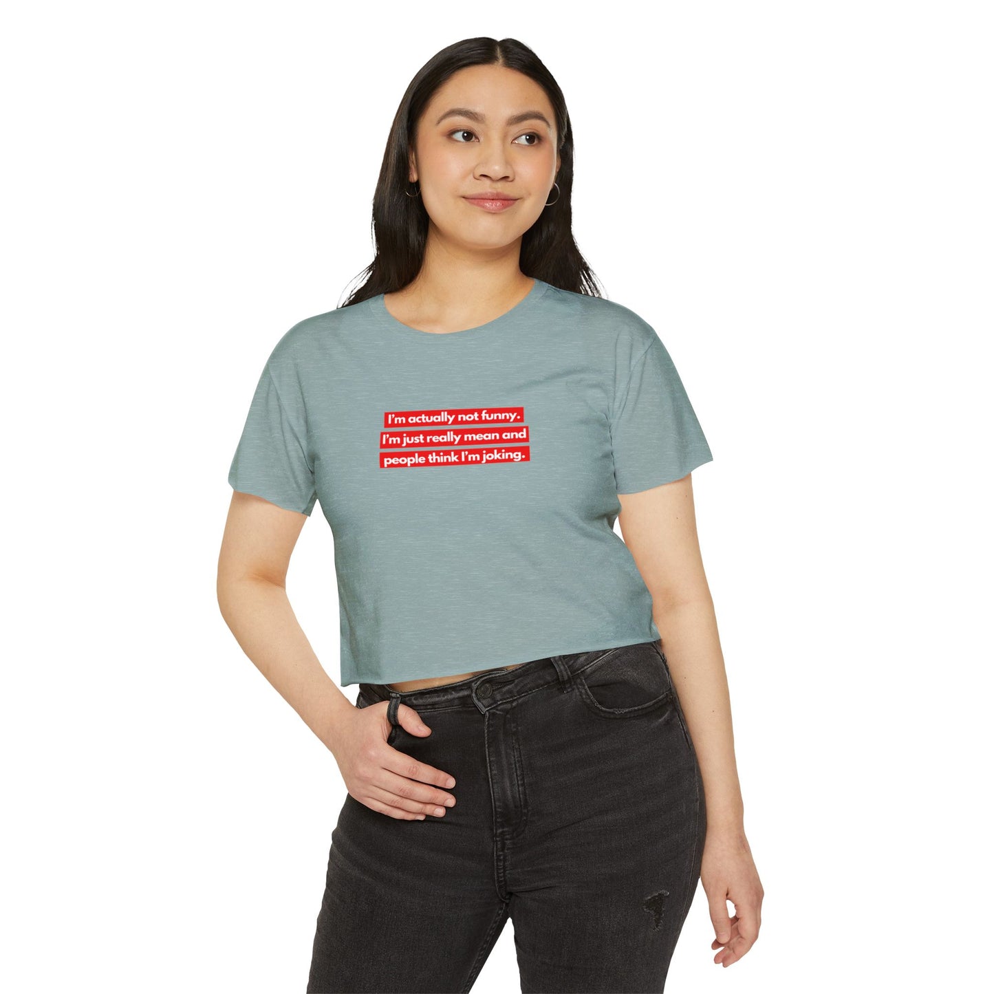 I’m Actually Not Funny Crop Top