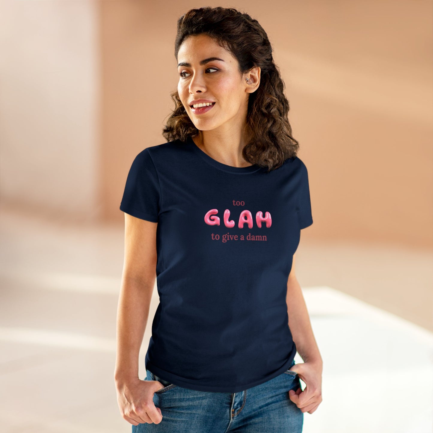 T-shirt - "Too Glah To Give A Damn"