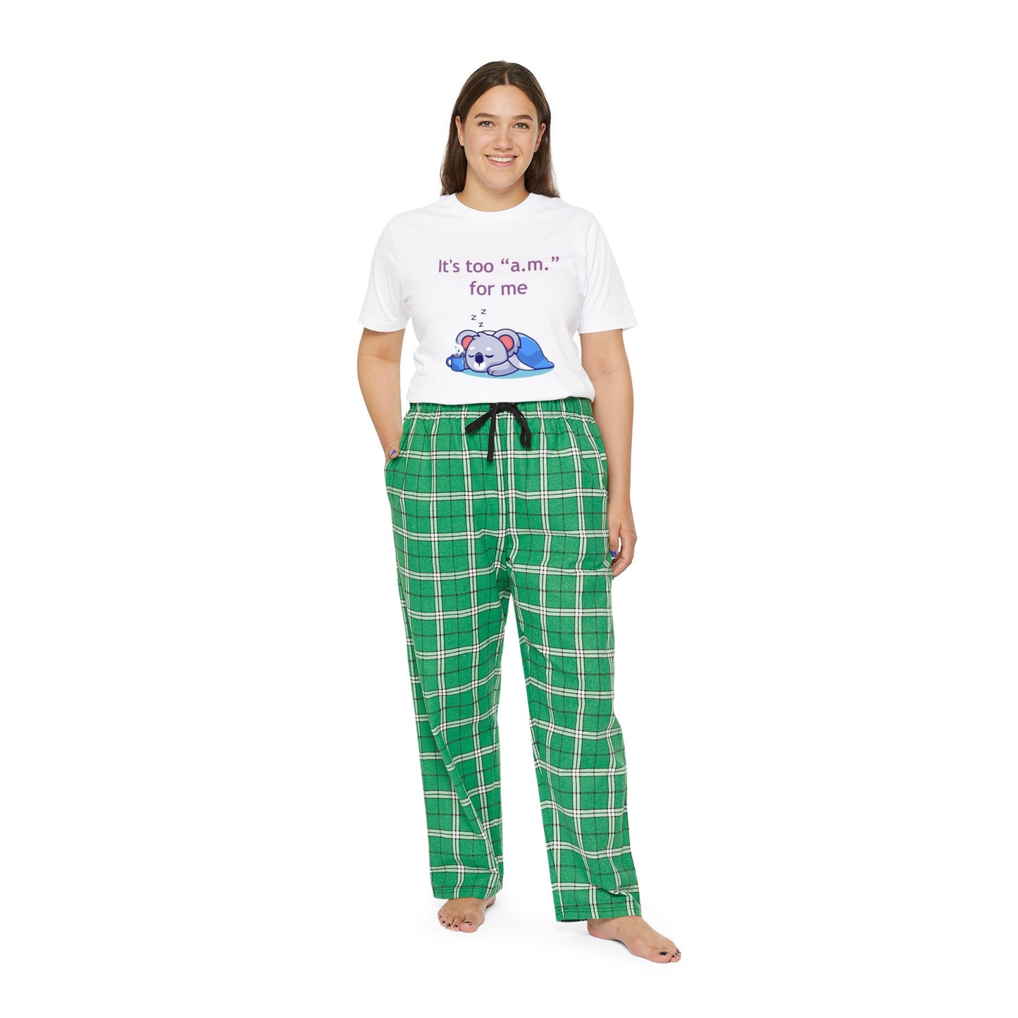 Pajama Set - "It's too a.m. for me" - Short Sleeve