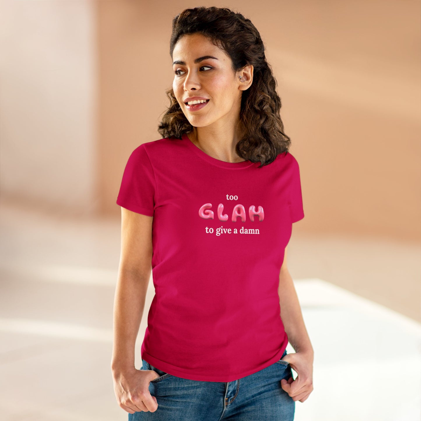 T-shirt - "Too Glah To Give A Damn"