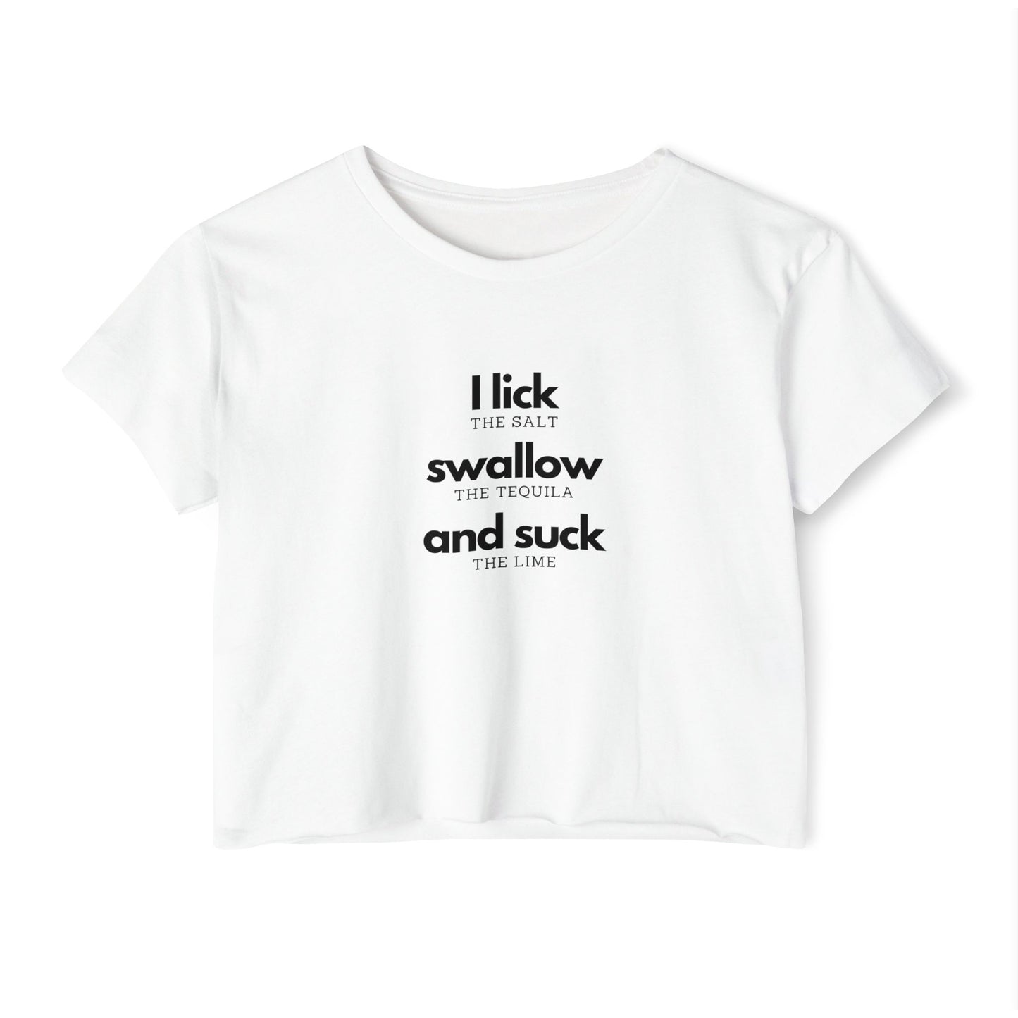 I Lick Swallow and Suck Crop Top