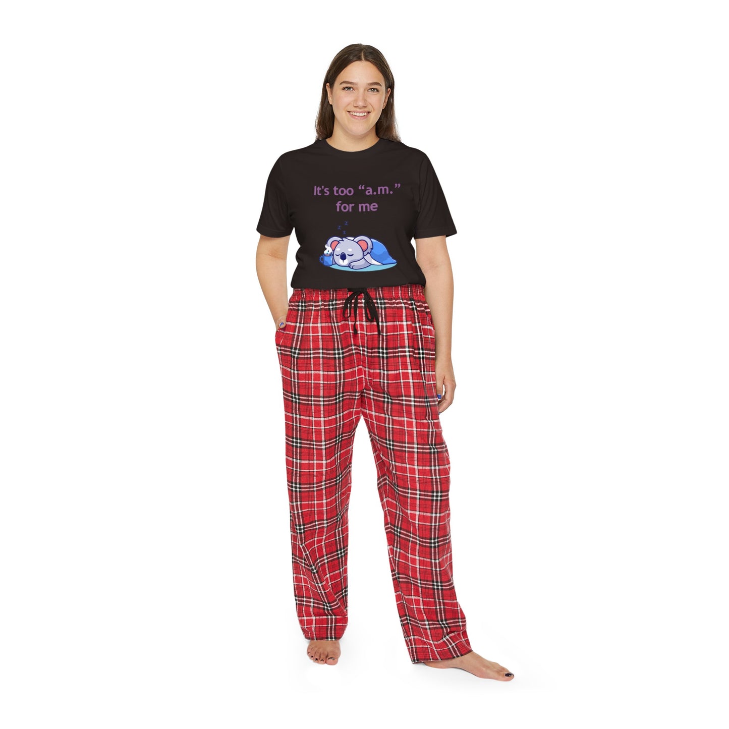 Pajama Set - "It's too a.m. for me" - Short Sleeve