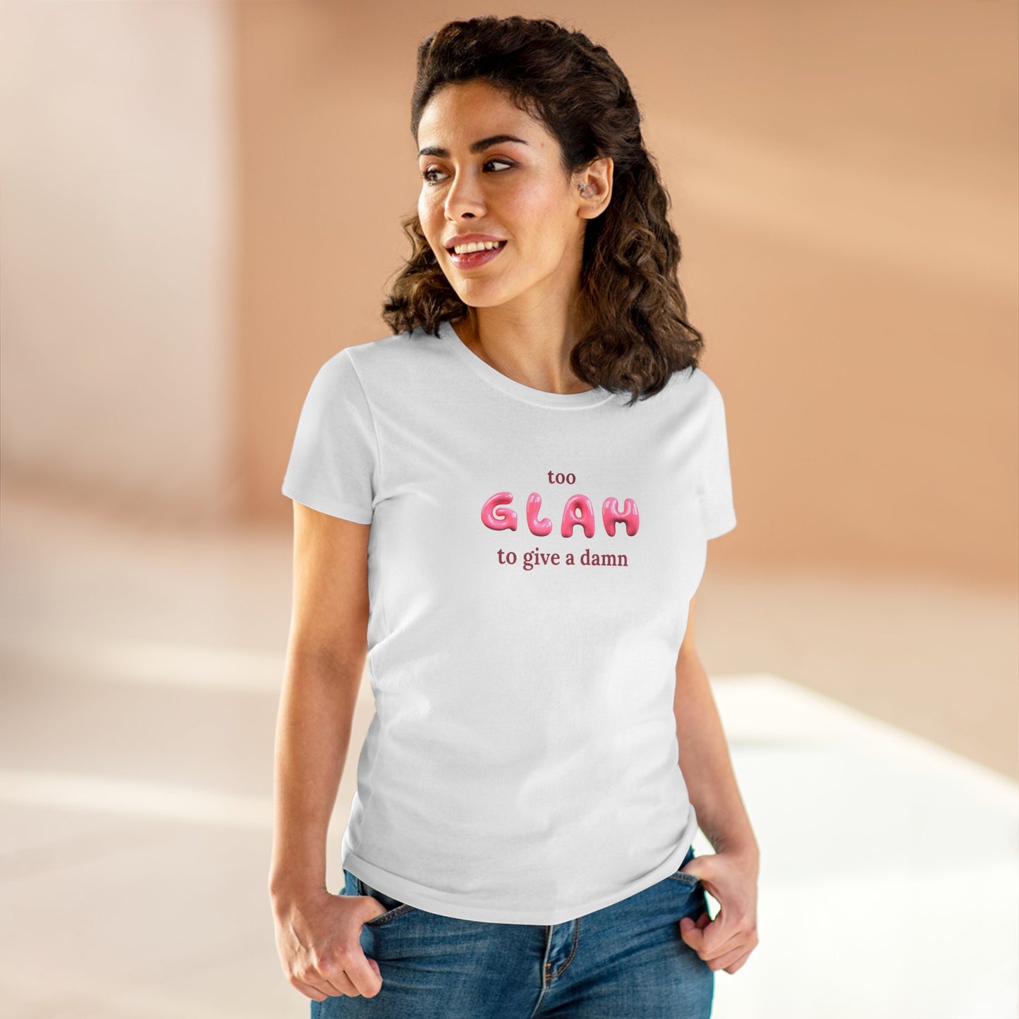 T-shirt - "Too Glah To Give A Damn"