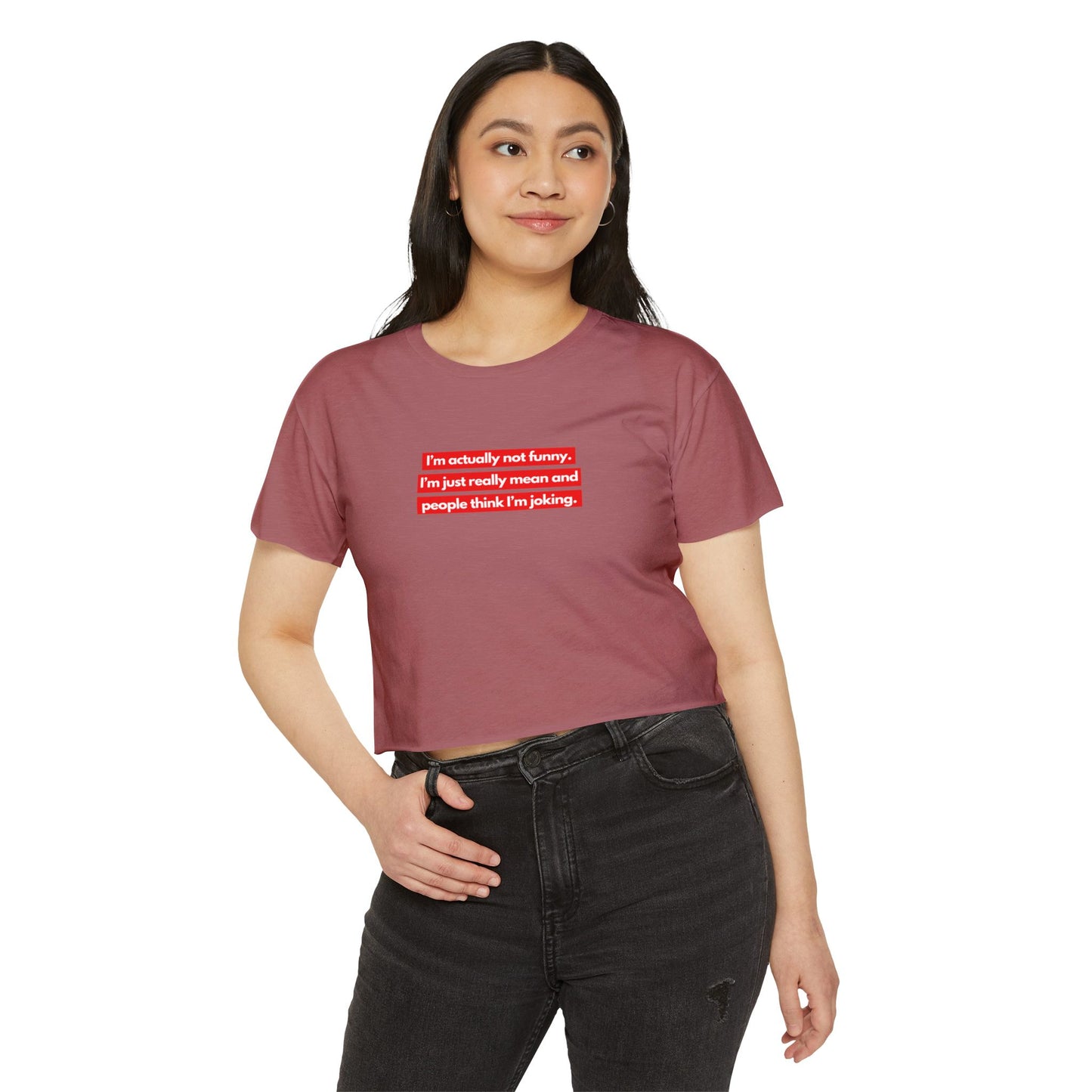 I’m Actually Not Funny Crop Top