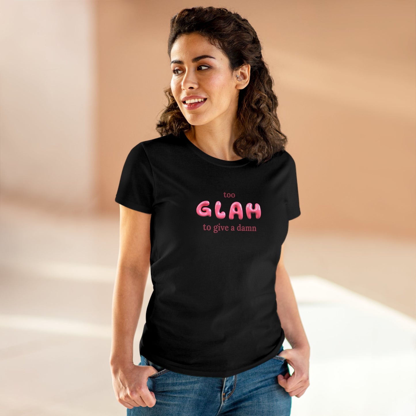 T-shirt - "Too Glah To Give A Damn"